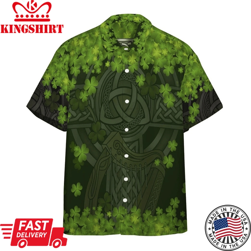 3D St Patrick Celtic Cross Custom Short Sleeve Shirt