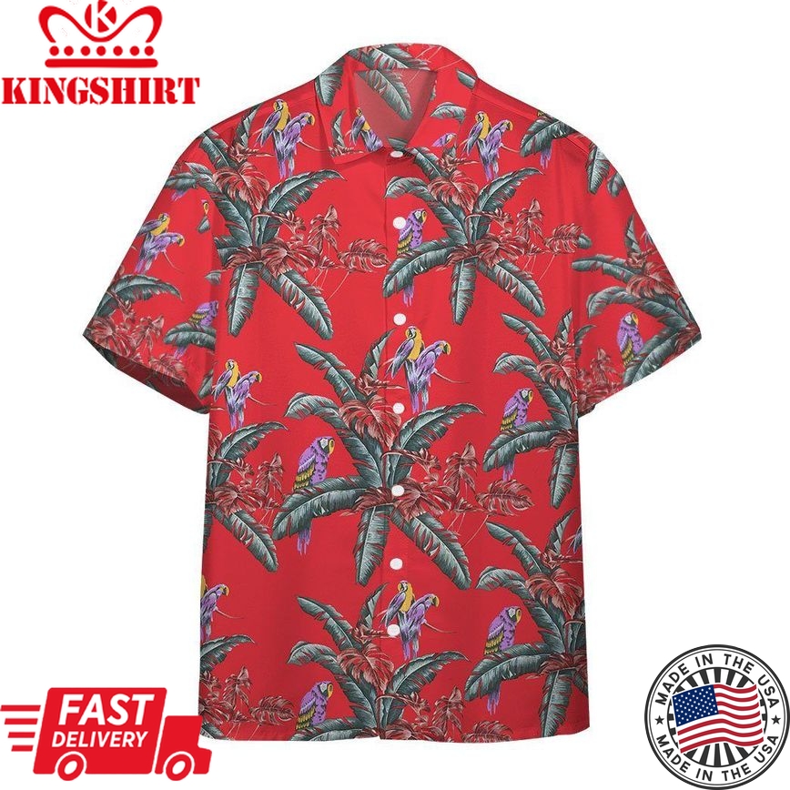 3D Tom Selleck Magnum Pi Red Custom Hawaii Shirt