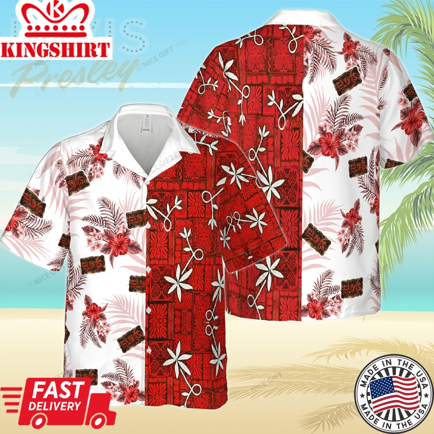 3D Visual Experience with Elvis Presley Hawaiian Shirt Theme