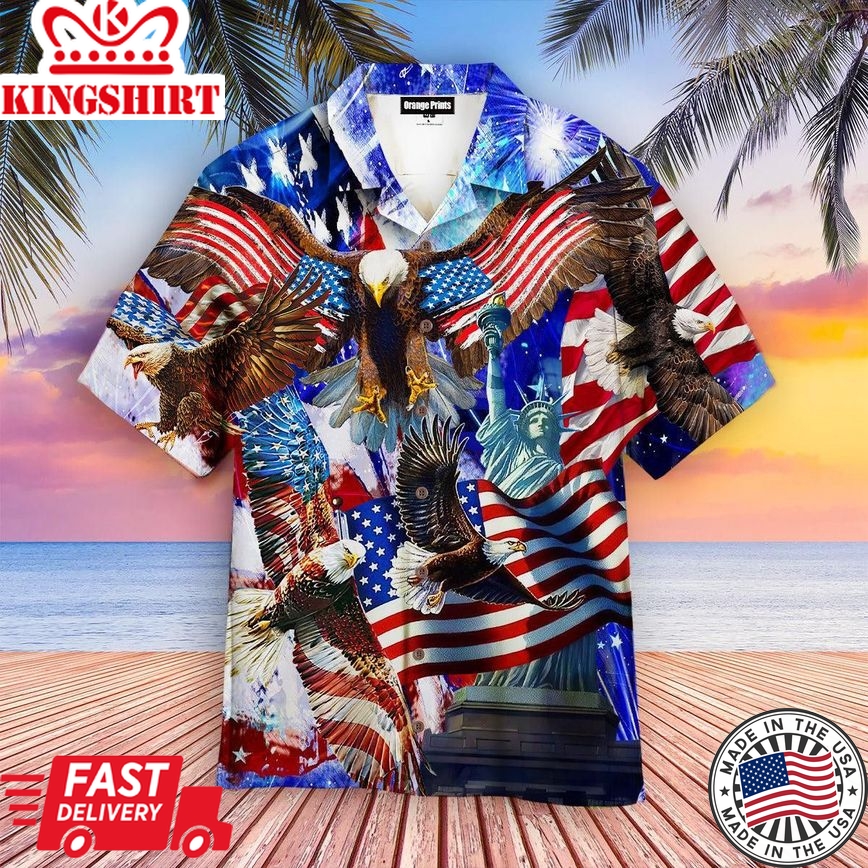 4Th Of July Happy Independence Day Trendy Hawaiian Shirt