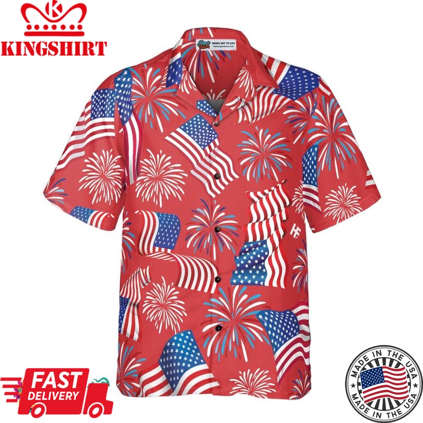 4Th Of July Patriotic Hawaiian Shirt