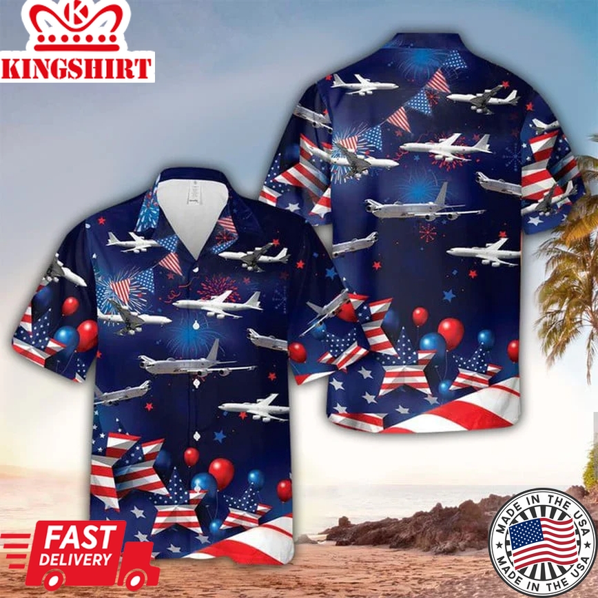 4Th Of July Trendy Hawaiian Shirt, Happy Independence Day Trendy Hawaiian Shirt For Men