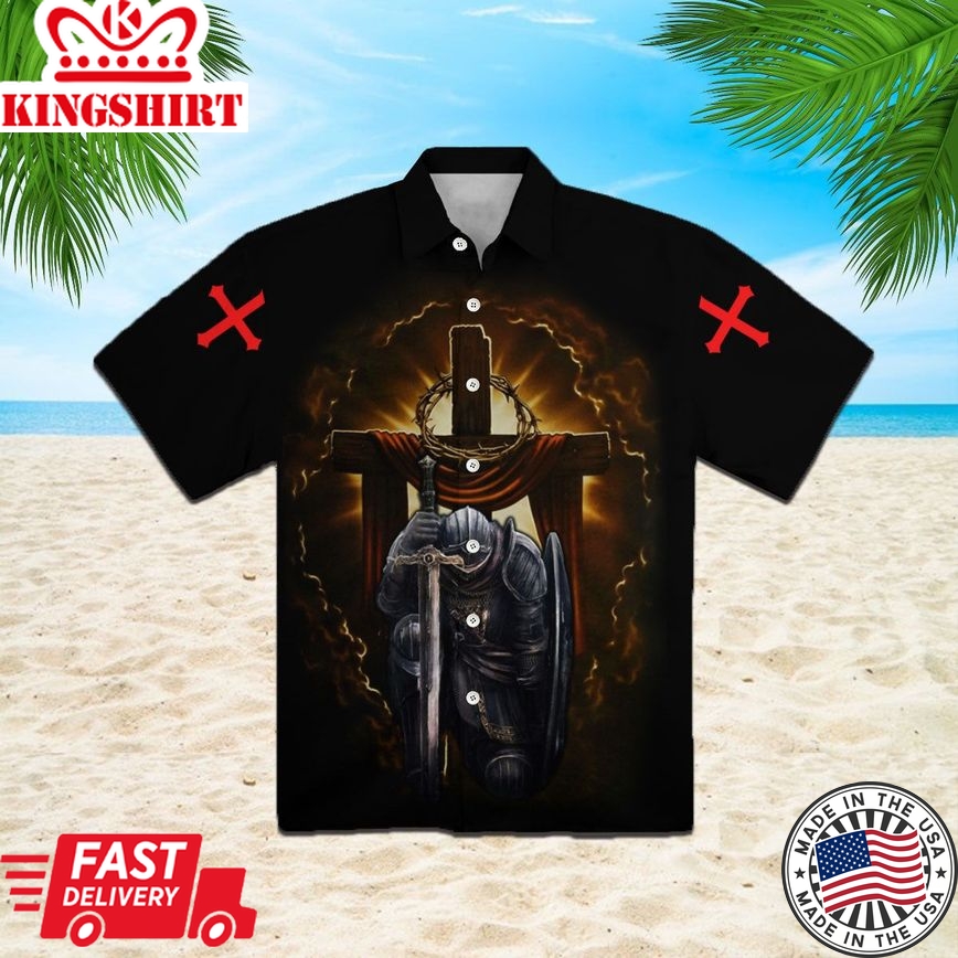 A Child Of God A Man Of Faith A Warrrior Of Christ Jesus Aloha Hawaiian Shirts For Men & For Women |