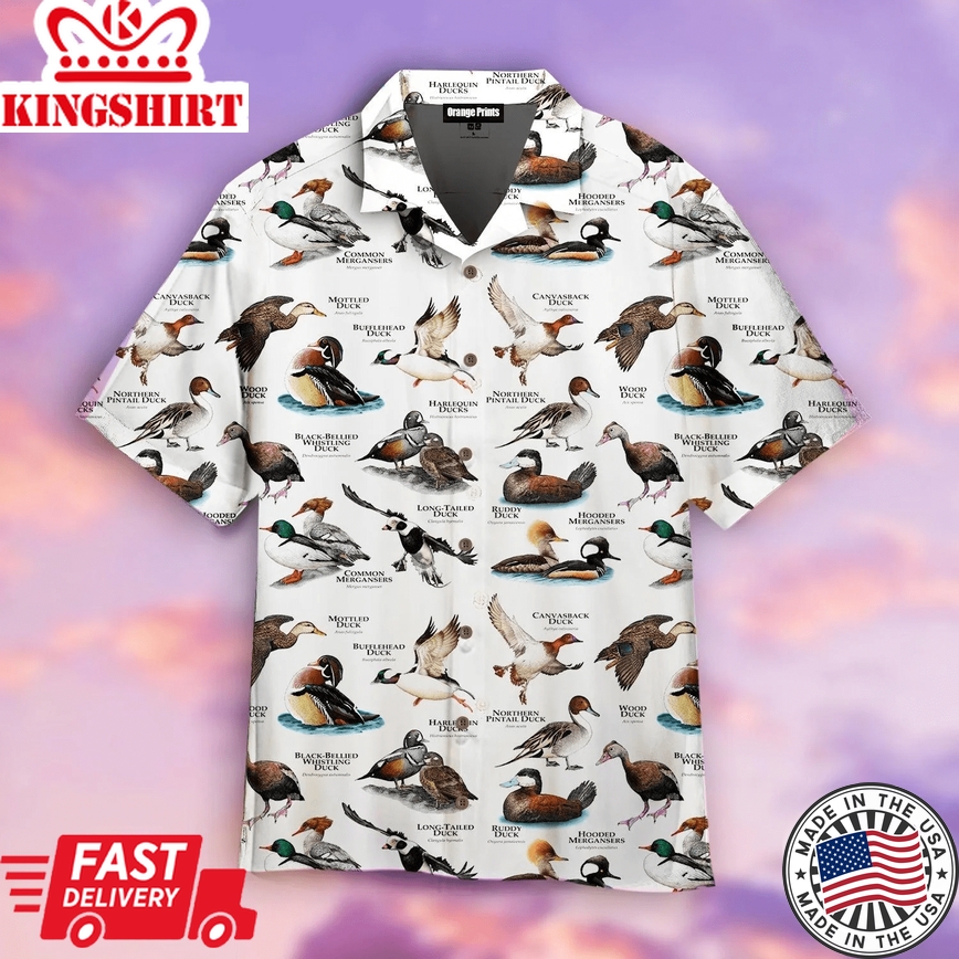 A Lot Of Ducks Trendy Hawaiian Shirt