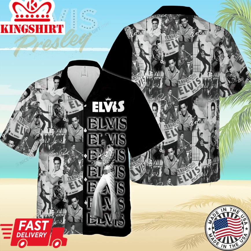 A Nod to Elvis Presley in this 3D Hawaiian Vibrant Shirt