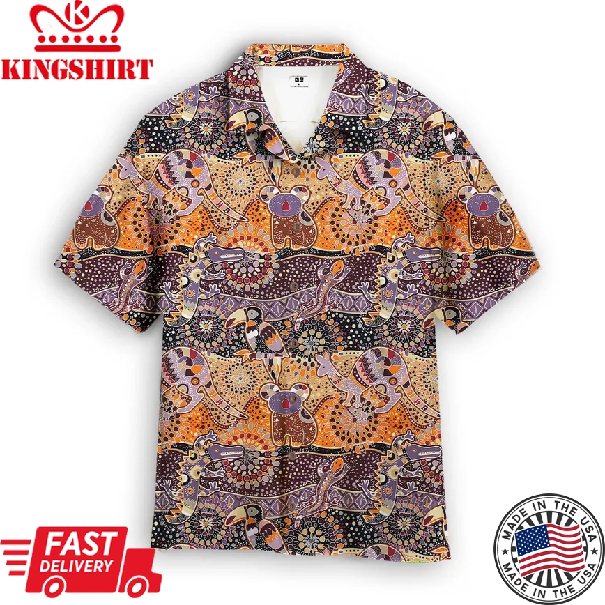 Aboriginal Trendy Hawaiian Shirt For