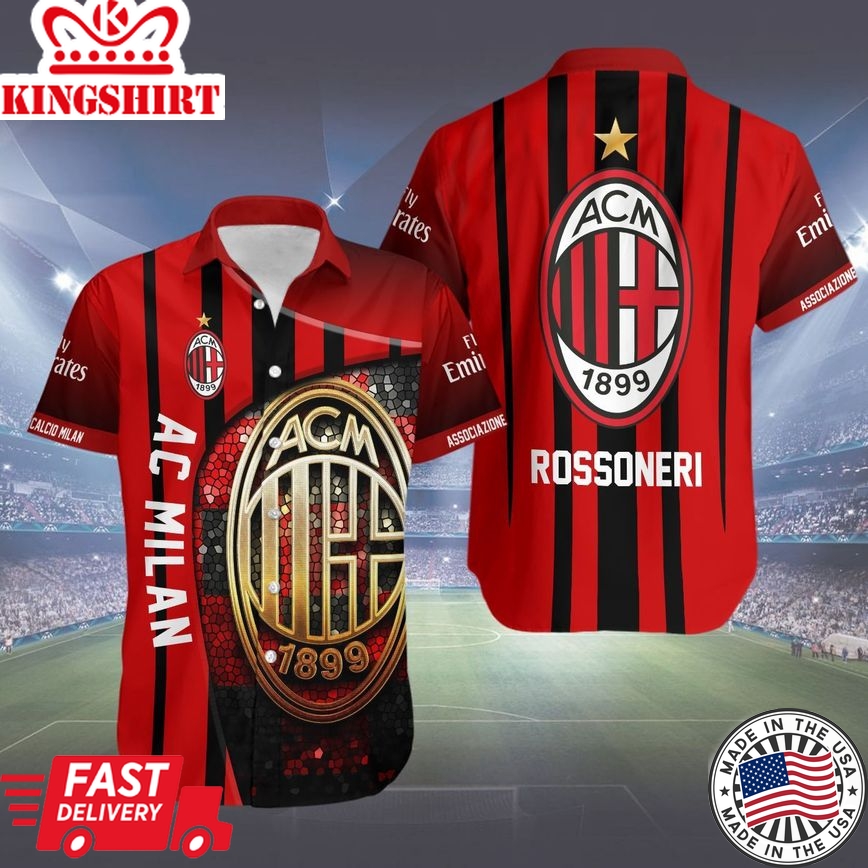 Ac Milan Rossoneri Edition Trendy Hawaiian Shirt Aloha Shirt