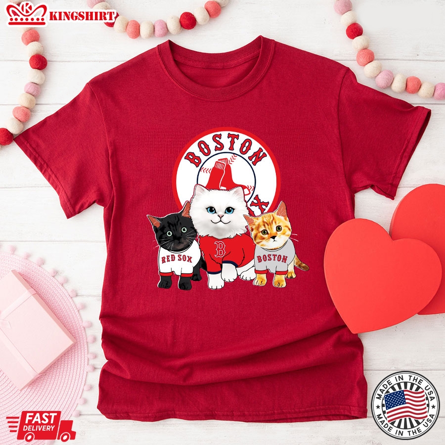 Adorable Cats Boston Red Sox T-Shirt