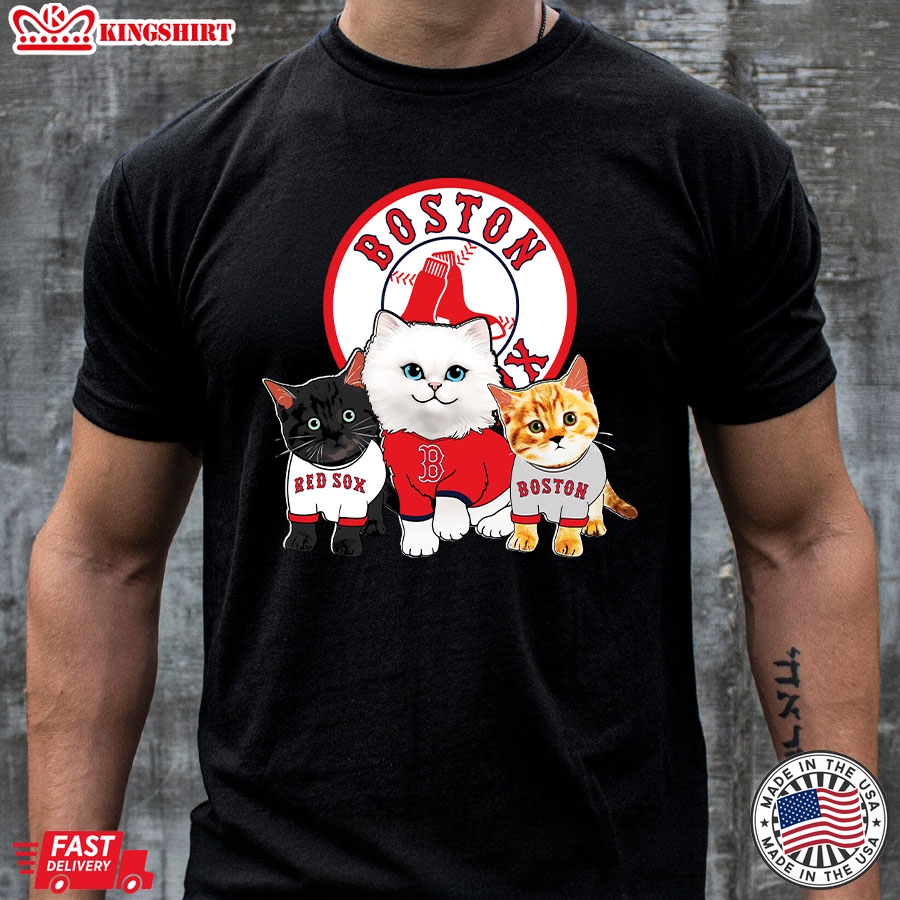 Adorable Cats Boston Red Sox T-Shirt