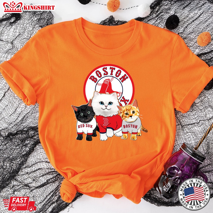 Adorable Cats Boston Red Sox T-Shirt