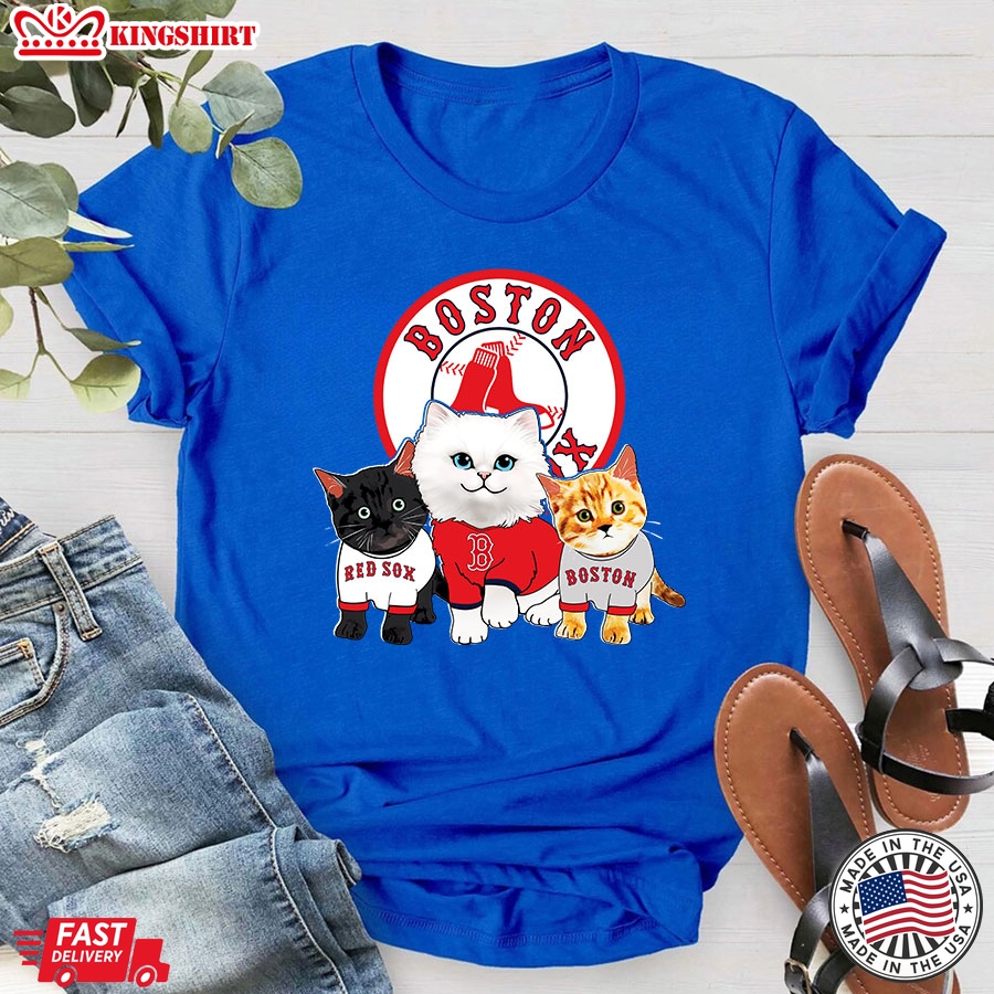 Adorable Cats Boston Red Sox T-Shirt