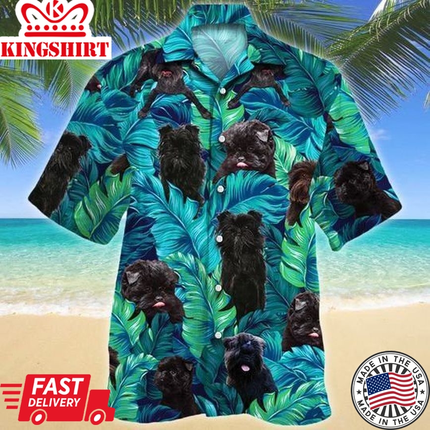 Affenpinscher Dog Lovers Hawaiian Style For Summer All Printed 3D Trendy Hawaiian Shirt