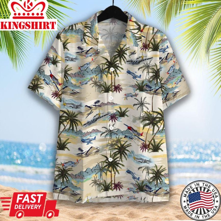 Aircraft Trendy Hawaiian Shirt