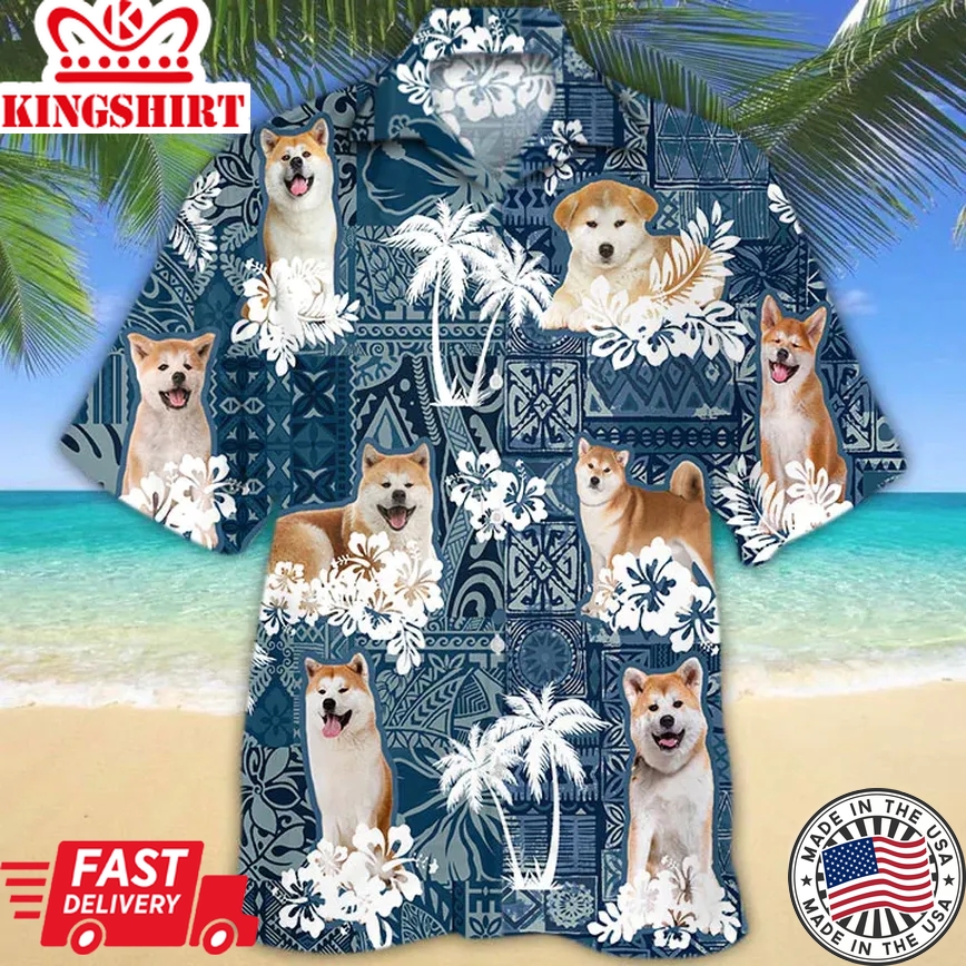 Akita Trendy Hawaiian Shirt