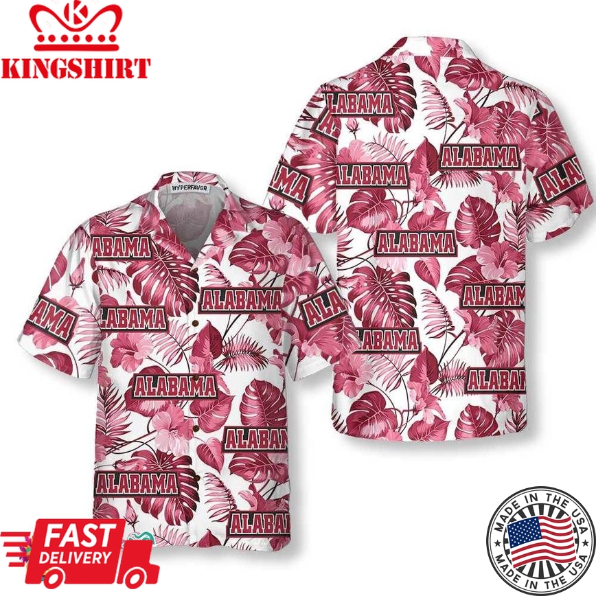 Alabama Usa Hawaiian Shirt, Unique Alabama Shirt, Alabama Collared Shirt For Adults