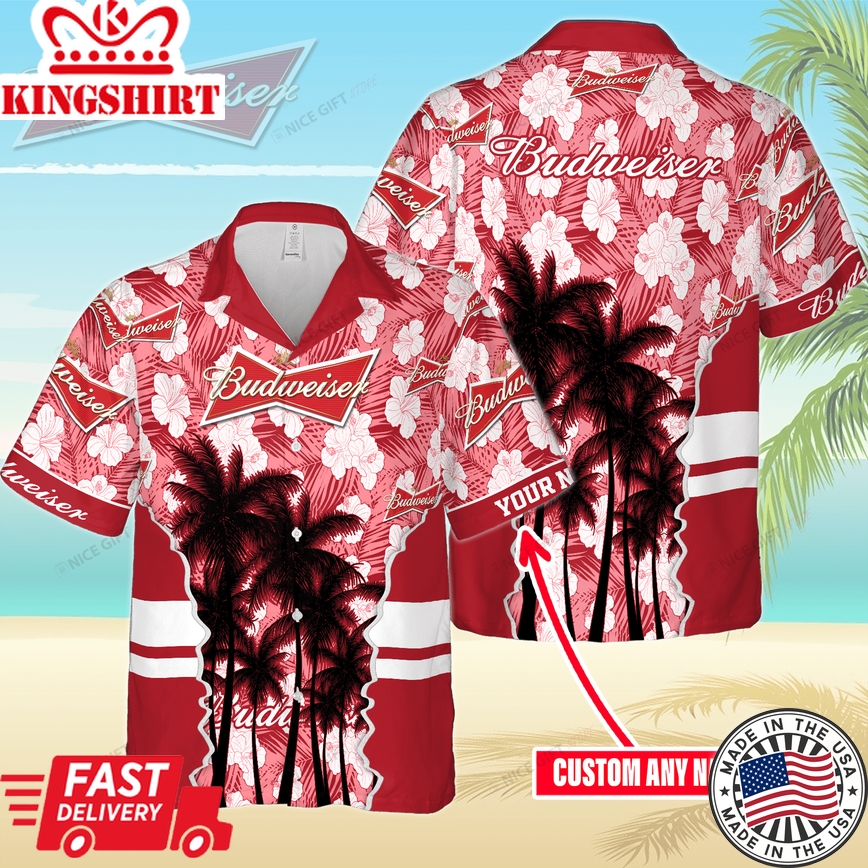 Aloha Budweiser Customized Essence Hawaiian Shirt