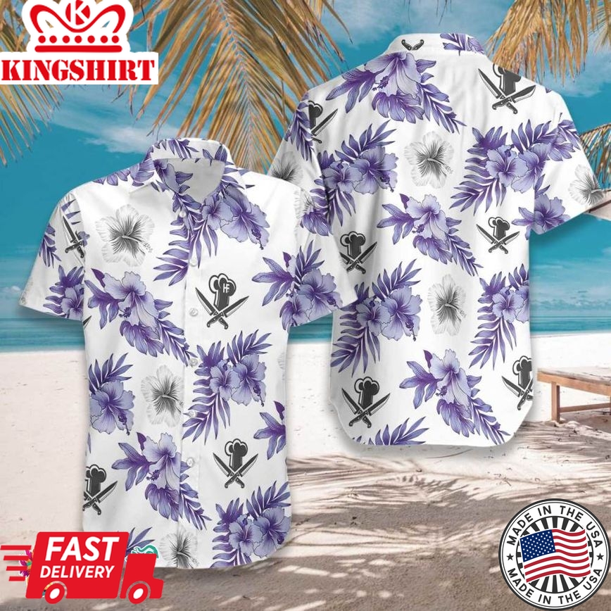 Aloha Chef With Knives Hawaiian Shirt