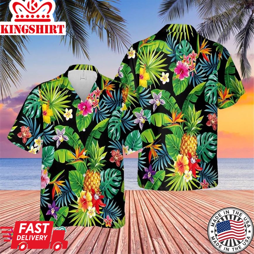 Aloha Colorfull Fruit Trending Hawaiian Shirt, Summer Vacation Hawaiian Shirt