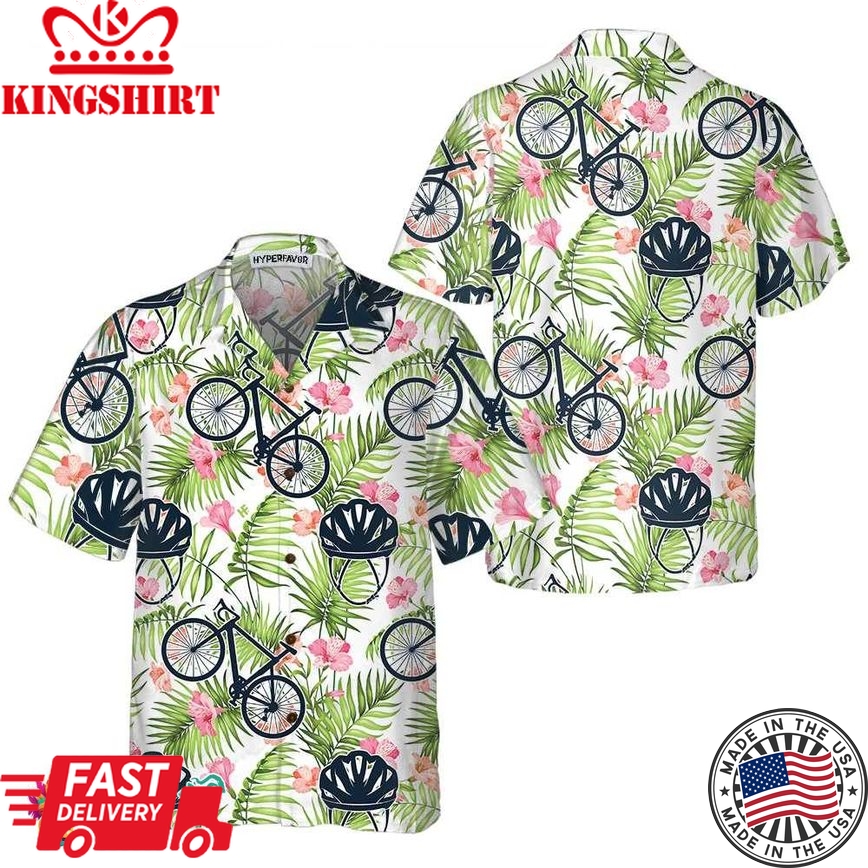 Aloha Cycling Hawaiian Shirt, Bicycle Shirt For Men & Women, Best Gift For Bikers