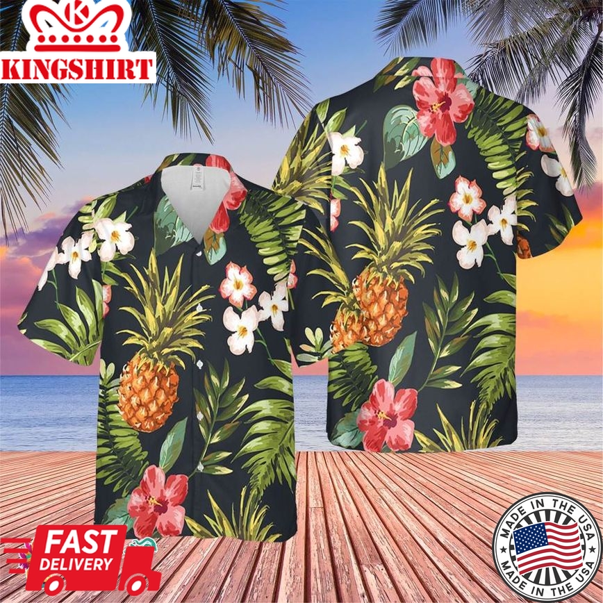 Aloha Fruit Flower Trending Hawaiian Shirt, Summer Vacation Hawaiian Shirt