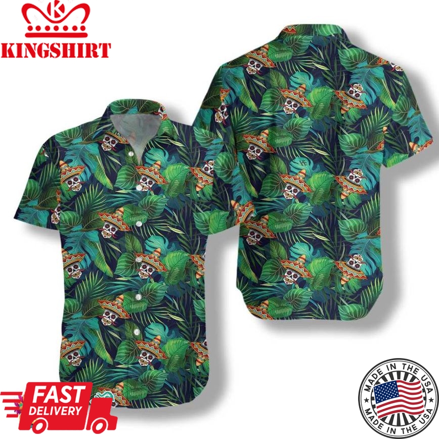 Aloha Mexican Skull Hawaiian Shirt