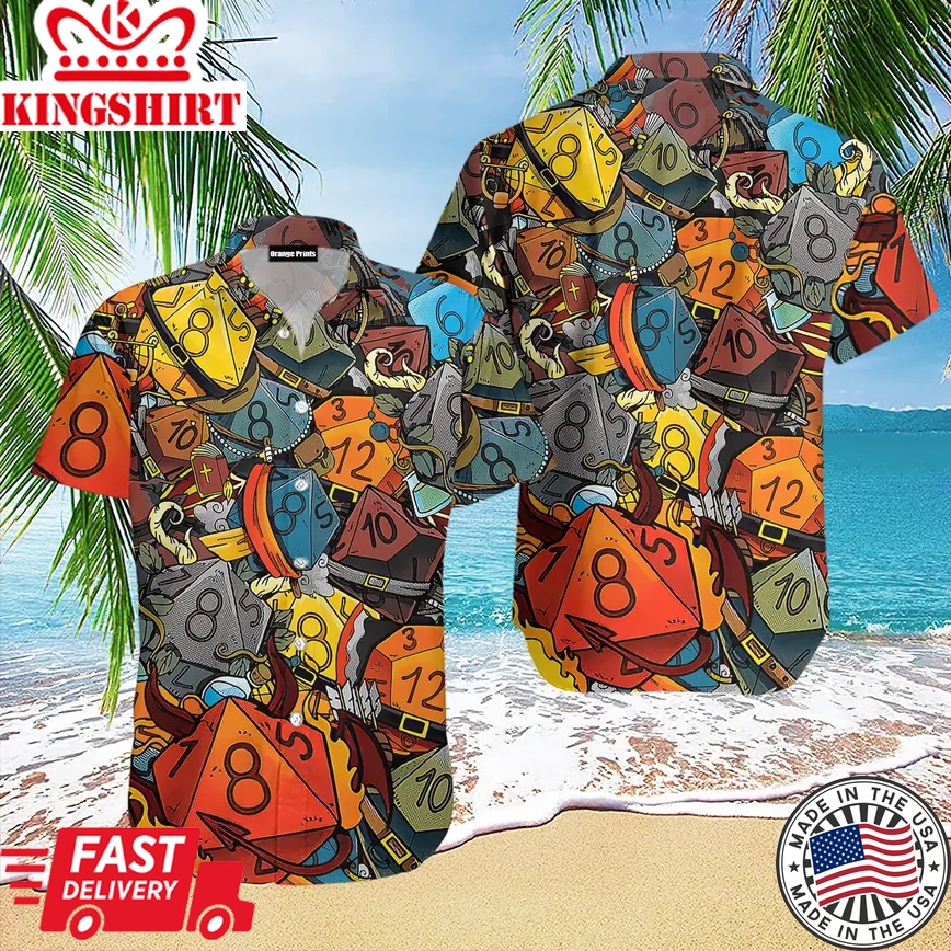 Aloha Shirts Dice Luck Is In Small Things Trendy Hawaiian Shirt