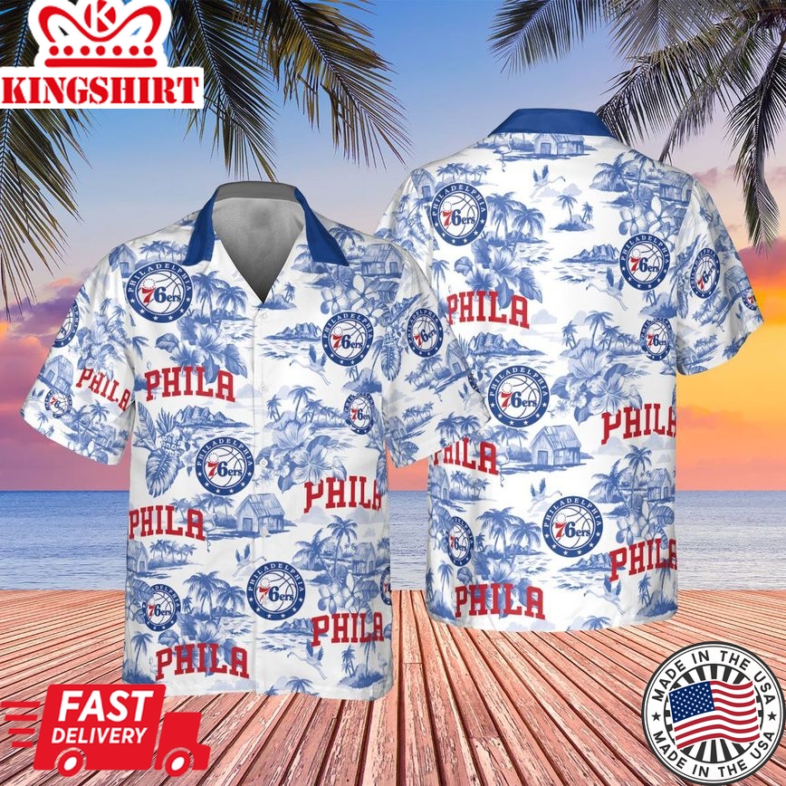 Aloha Style Official Philadelphia 76Ers Summer Shirt