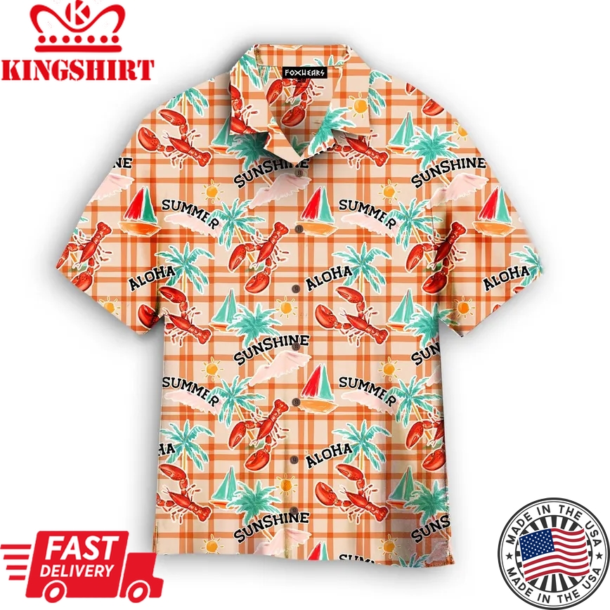 Aloha Summer Lobster To Sunshine Trendy Hawaiian Shirt