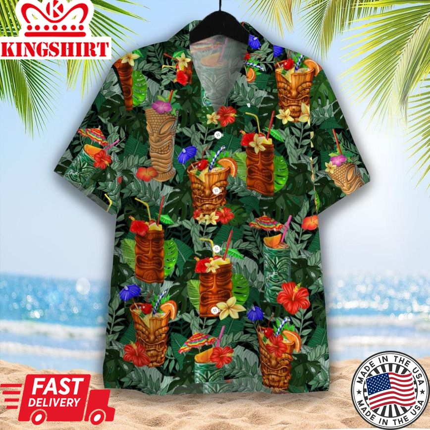 Aloha Tiki Tiki Trendy Hawaiian Shirt