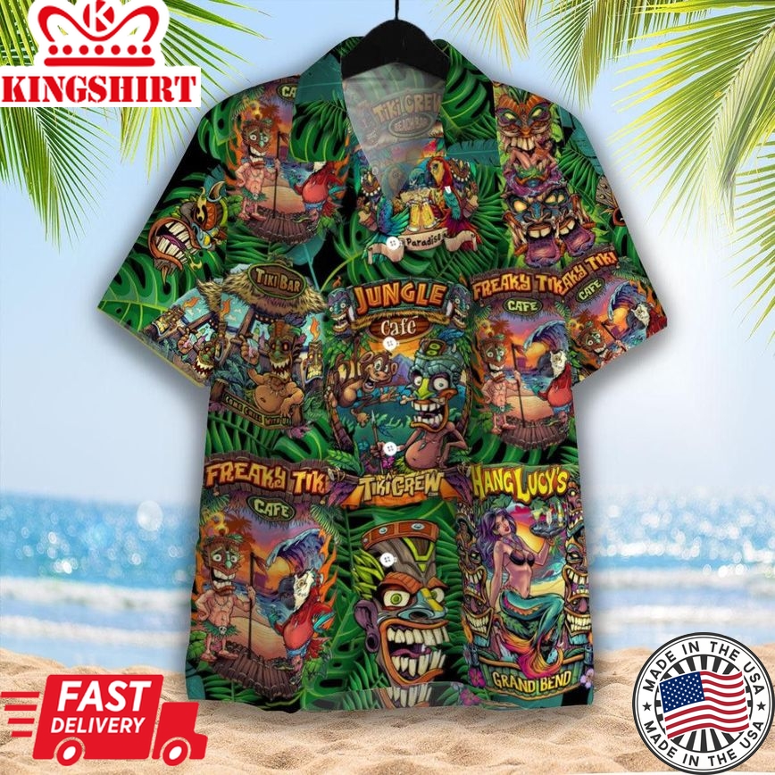 Aloha Tiki Tiki Trendy Hawaiian Shirt