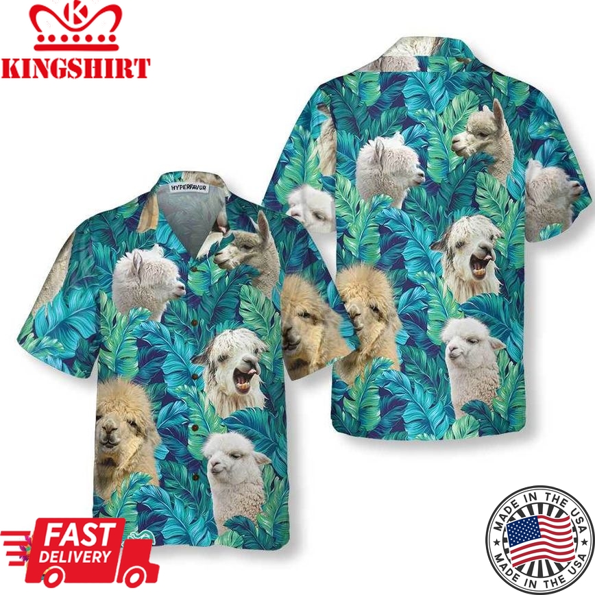 Alpaca Lover V2 Hawaiian Shirt, Funny Alpaca Shirt For Men & Women