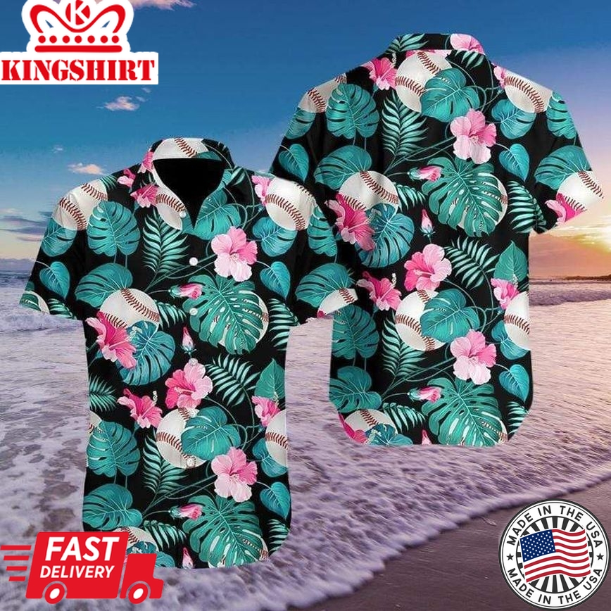 Amazing Baseball Simple Hawaiian Aloha Shirts Fantastic