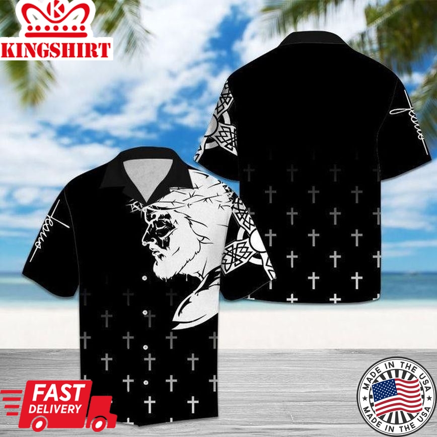 Amazing Black Trendy Hawaiian Shirt