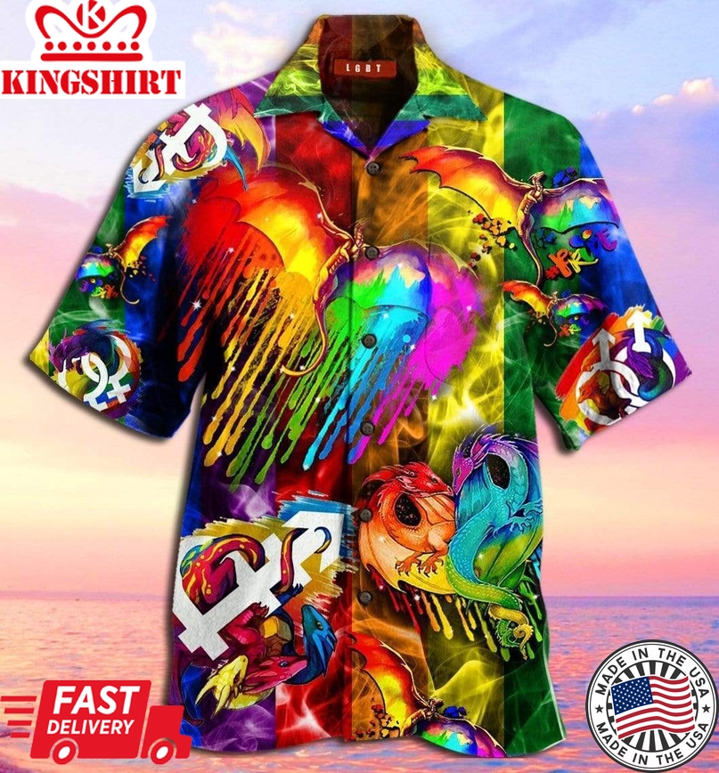 Amazing Colorful Lgbt Pride Hawaiian Shirt, Gbt Love Wins Pride Month Hawaiian Shirt