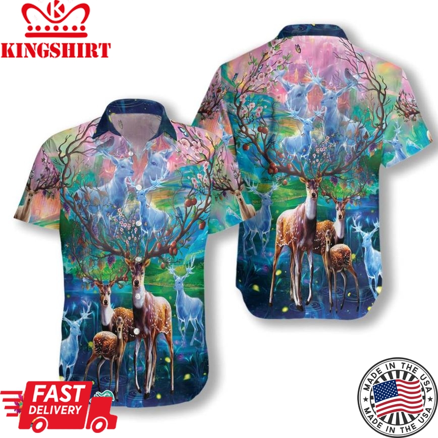 Amazing Deer Hawaiian Shirt