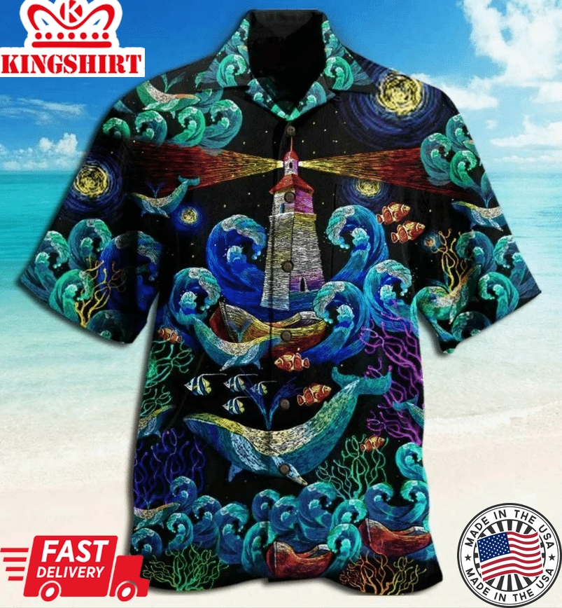 Amazing Finding Light Marine Life Hawaiian Shirts Aloha Hawaii Shirt Aloha Shirt For Summer