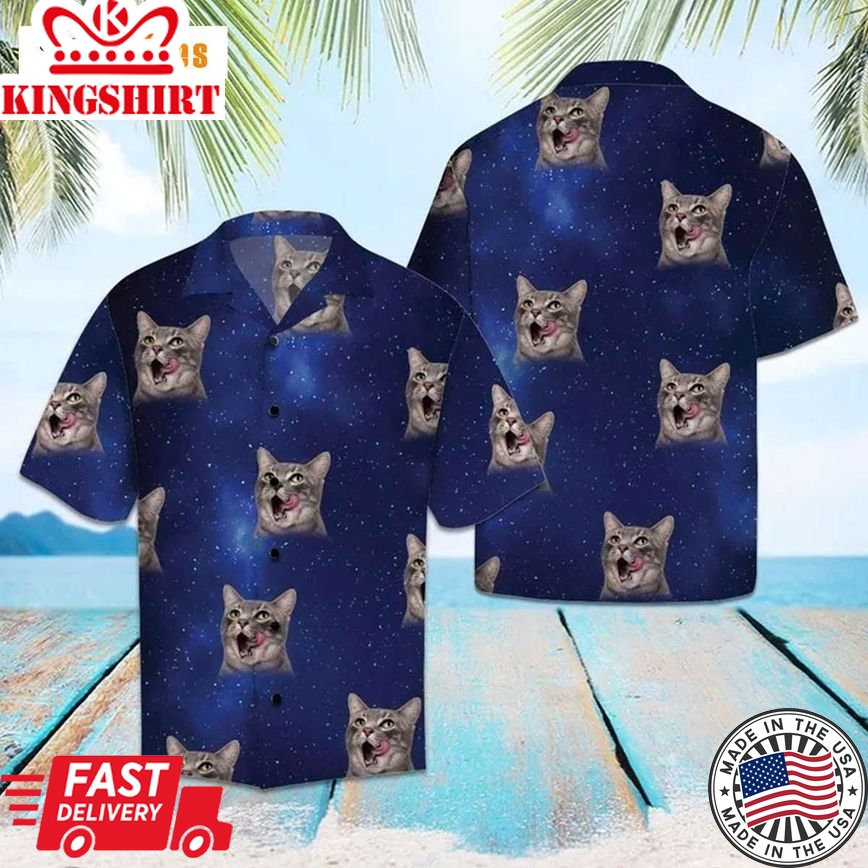 Amazing Funny Cat Summer Vibe, Cat Trendy Hawaiian Shirt Perfect Gifts For Your Loved Ones