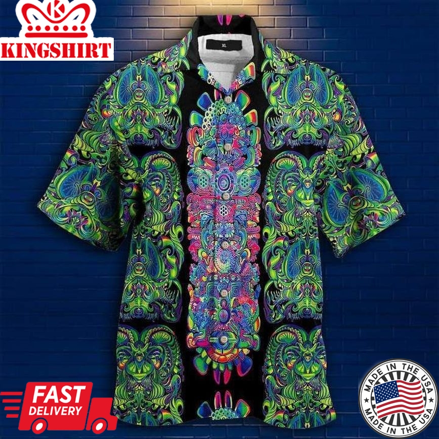 Amazing Hippie Goa Unique Art Trendy Hawaiian Shirt