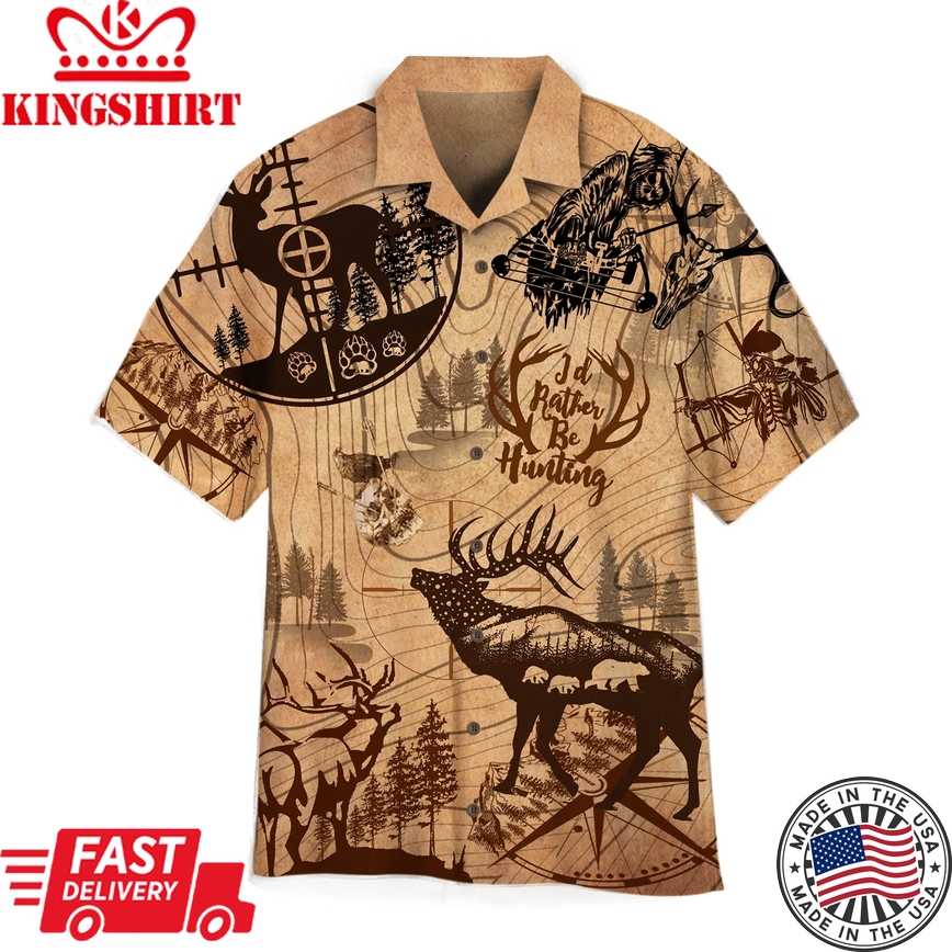 Amazing Hunting Deer Trendy Hawaiian Shirt