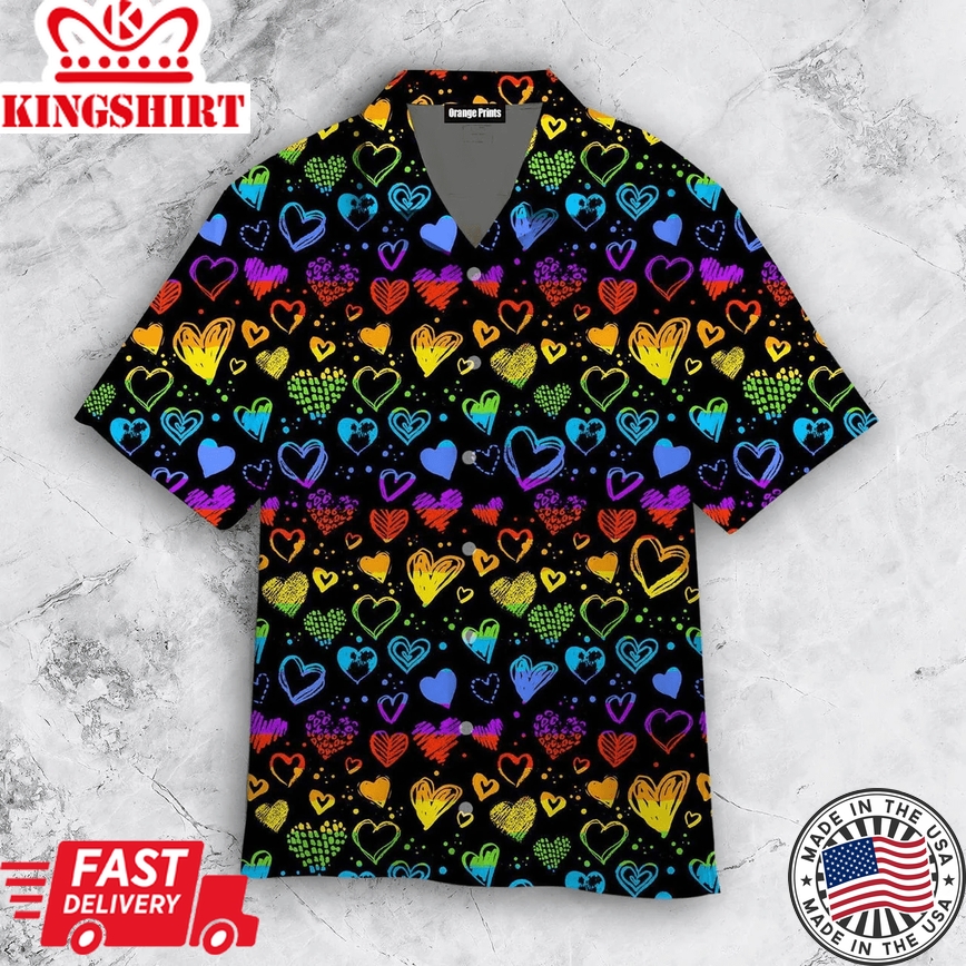 Amazing Lgbt Aloha Trendy Hawaiian Shirt, Equality Pride Trendy Hawaiian Shirt, Lgbt Pride Shirt, Love Is Love Shirt