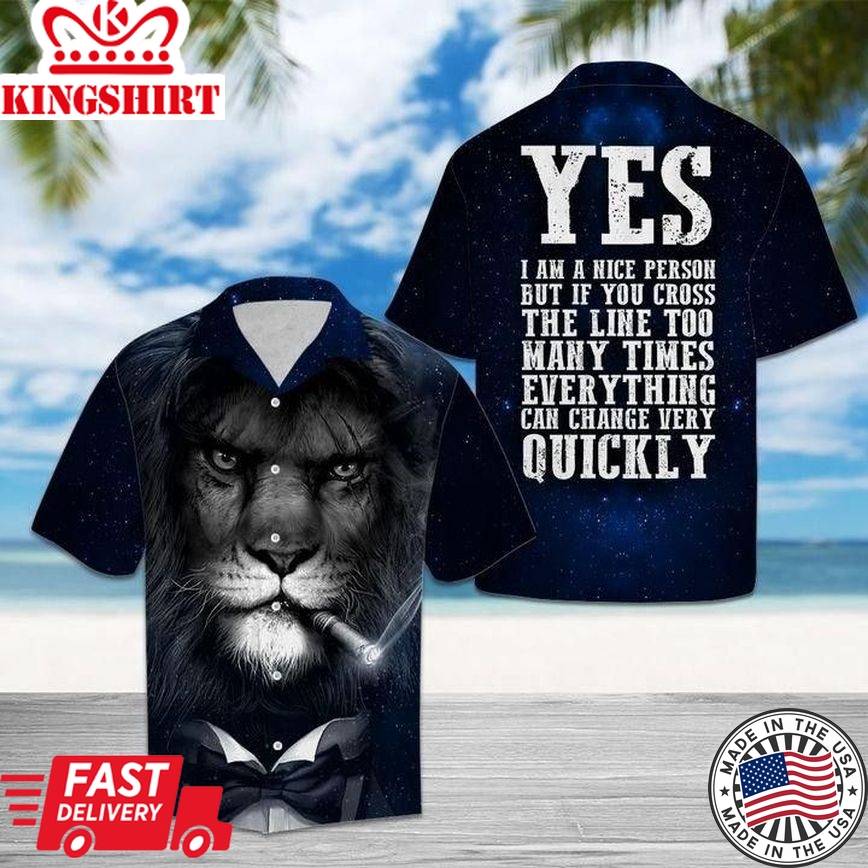 Amazing Lion Trendy Hawaiian Shirt