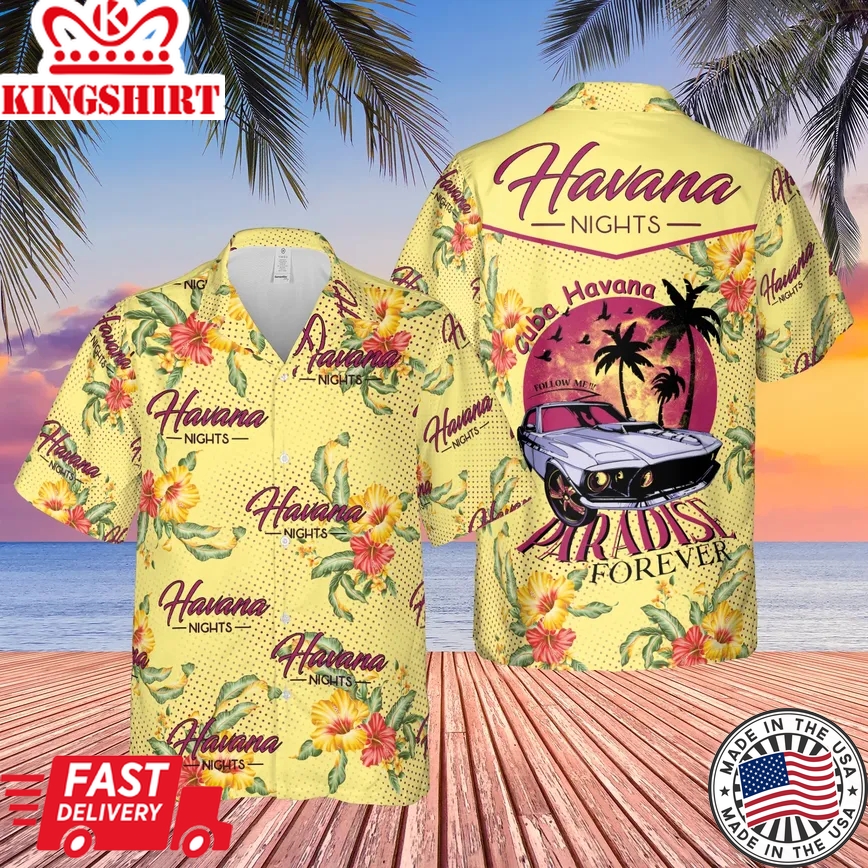 Amazing Nights In Cuba Trendy Hawaiian Shirt Aloha Shirt