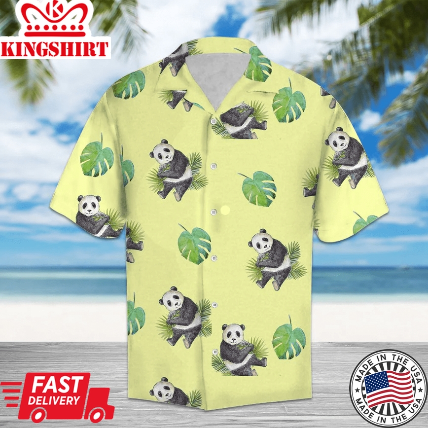 Amazing Panda Trendy Hawaiian Shirt, Panda Lover Trendy Hawaiian Shirt For