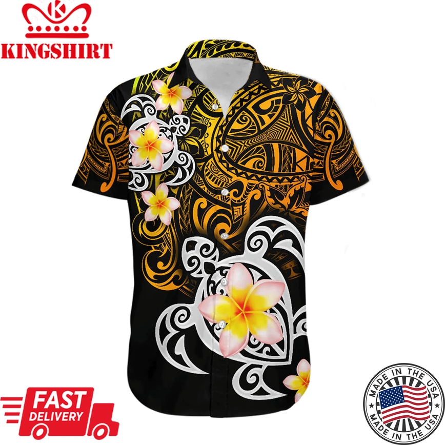 Amazing Polynesian Golden Maori Tattoo Hawaii Shirt