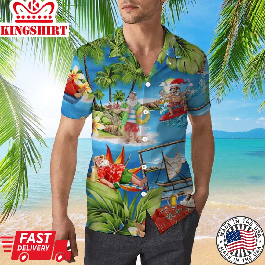 Amazing Santa Claus Trendy Hawaiian Shirt