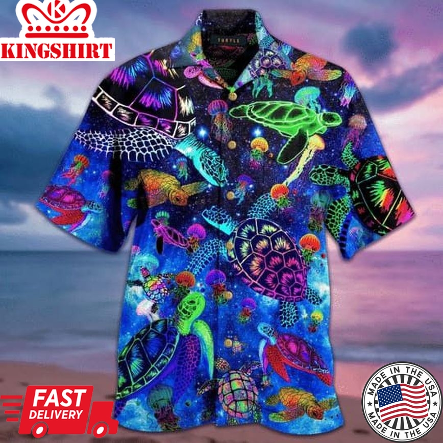 Amazing Sea Turtle Christmas Trendy Hawaiian Shirt, Turtle Lover Trendy Hawaiian Shirt For