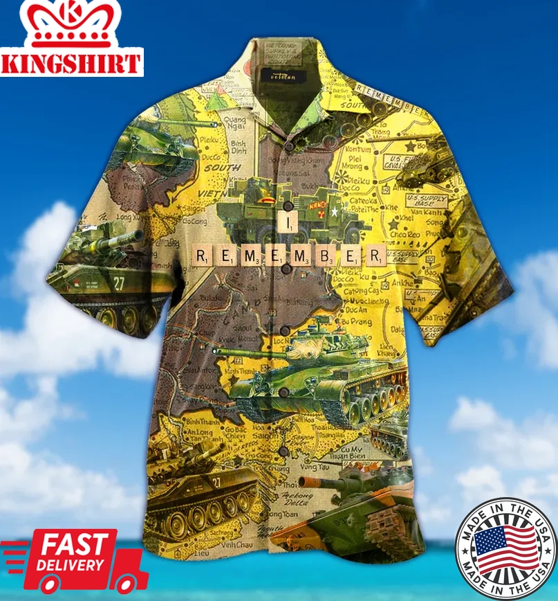 Amazing Tank Veteran Trendy Hawaiian Shirt