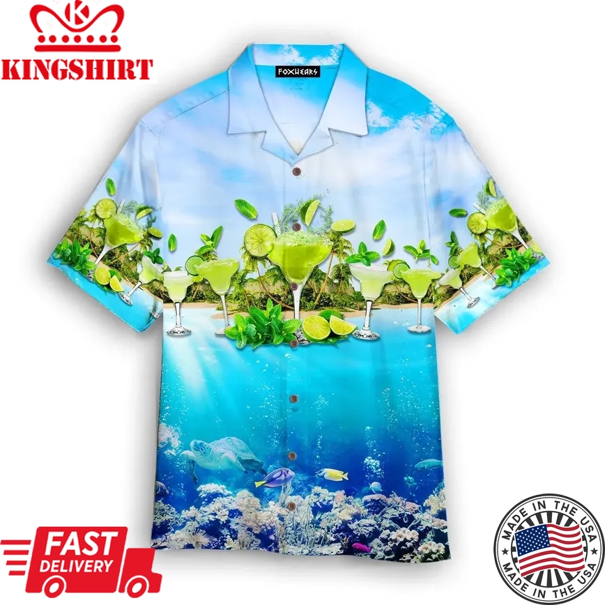 Amazing This Awesome Margarita Blue Ocean Trendy Hawaiian Shirt