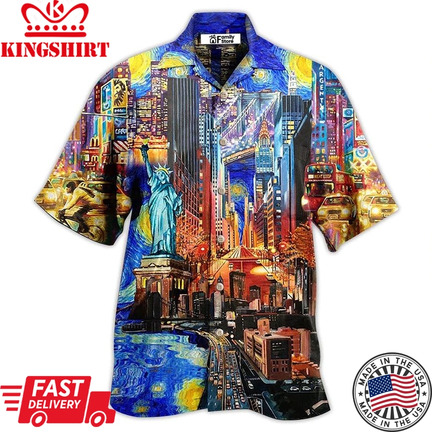 America Beloved New York City America Hawaiian Shirt