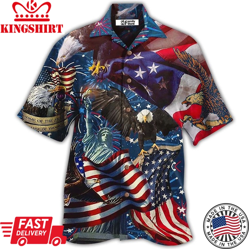 America Eagle Victory Love Hawaiian Shirt